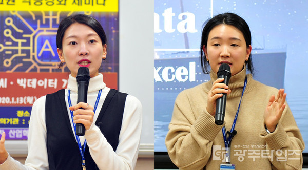 호남대 졸업생 강사 이은비(왼), 김미희(오)연구원.  		       /호남대 제공